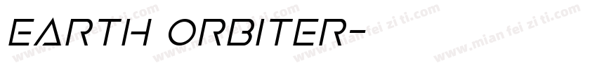 Earth Orbiter字体转换